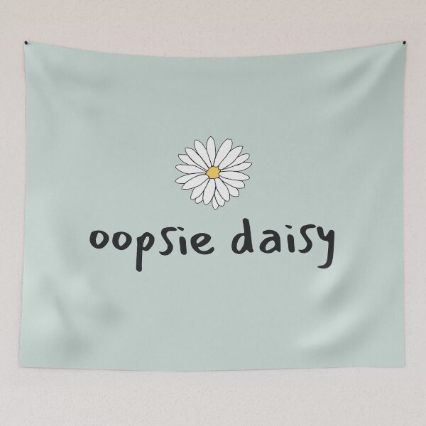 Item preview, Cute oopsie daisy white and yellow flower - sage green designed and sold by MNCO.