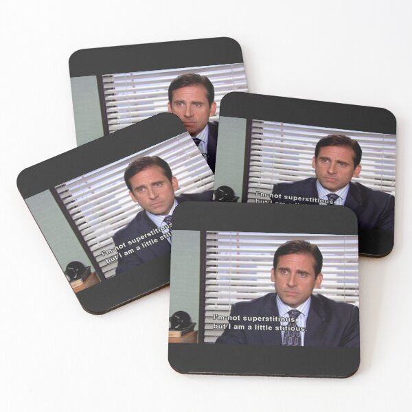Item preview, The Office Michael Scott I'm not superstitious but I am a little stitious designed and sold by OuDesigns.