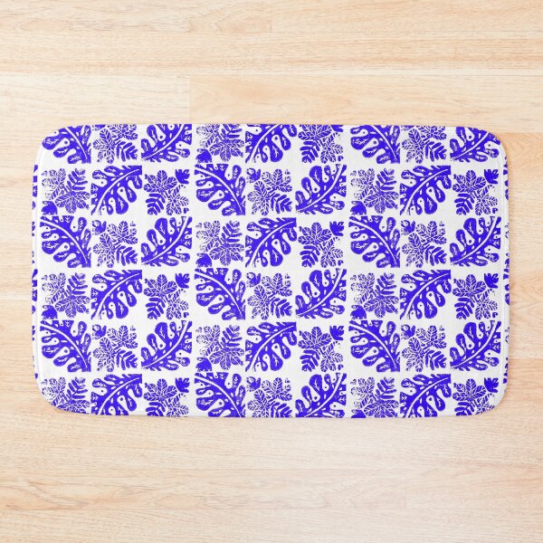 Item preview, blue leaves plant pattern designed and sold by Isabelle Gatzler.