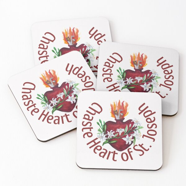 Item preview, Chaste Heart of St. Joseph, Saint Joseph, Santo Giuseppe, St, Joseph heart designed and sold by AMDG Line.
