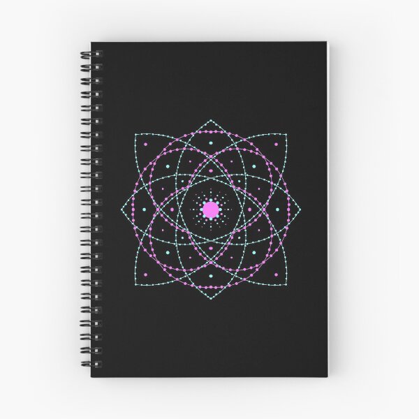 Item preview, Mandala Dotted - pink and turquoise dot mandala pattern designed and sold by Gerhanj.