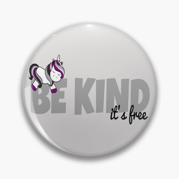 Item preview, Be Kind, It's Free - Asexual Unicorn designed and sold by Teamtsunami6.