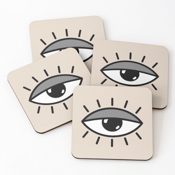 Item preview, Half open eye - beige designed and sold by reIntegration.