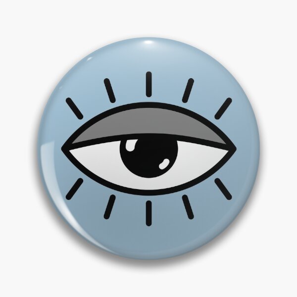 Item preview, Half open eye - light blue designed and sold by reIntegration.
