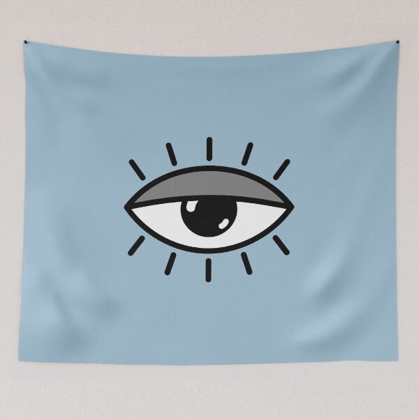 Item preview, Half open eye - light blue designed and sold by reIntegration.