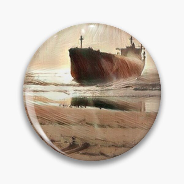 Item preview, Digital Painting Pasha Bulker Ship Grounded on a Beach in Australia designed and sold by bradm50.