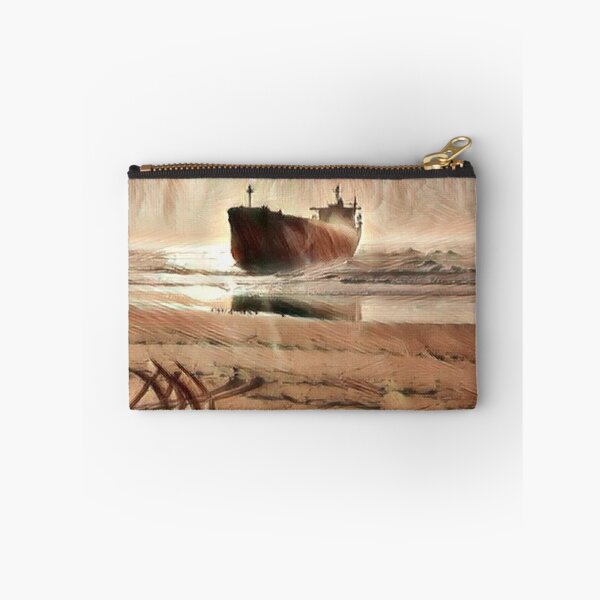Item preview, Digital Painting Pasha Bulker Ship Grounded on a Beach in Australia designed and sold by bradm50.