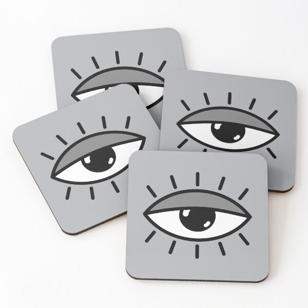 Item preview, Half open eye - gray designed and sold by reIntegration.