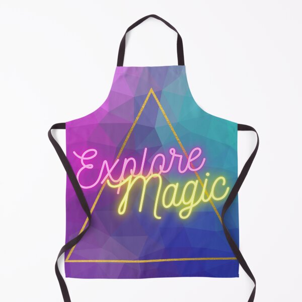 Item preview, Explore magic low poly neon typography triangle designed and sold by Blackvz.