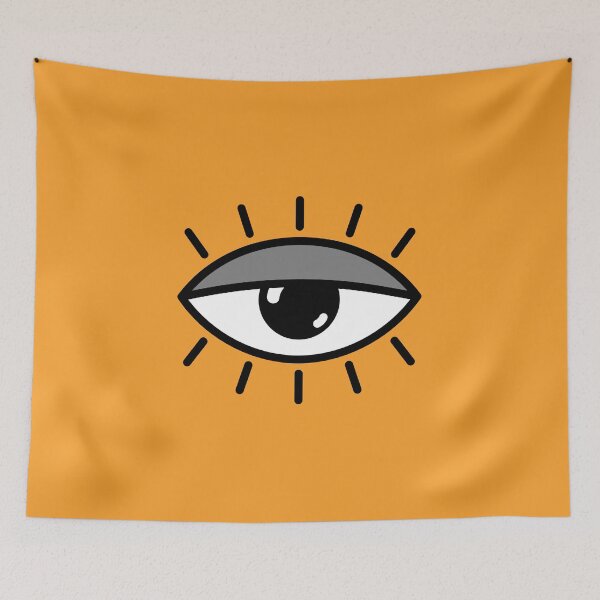 Item preview, Half open eye - orange designed and sold by reIntegration.