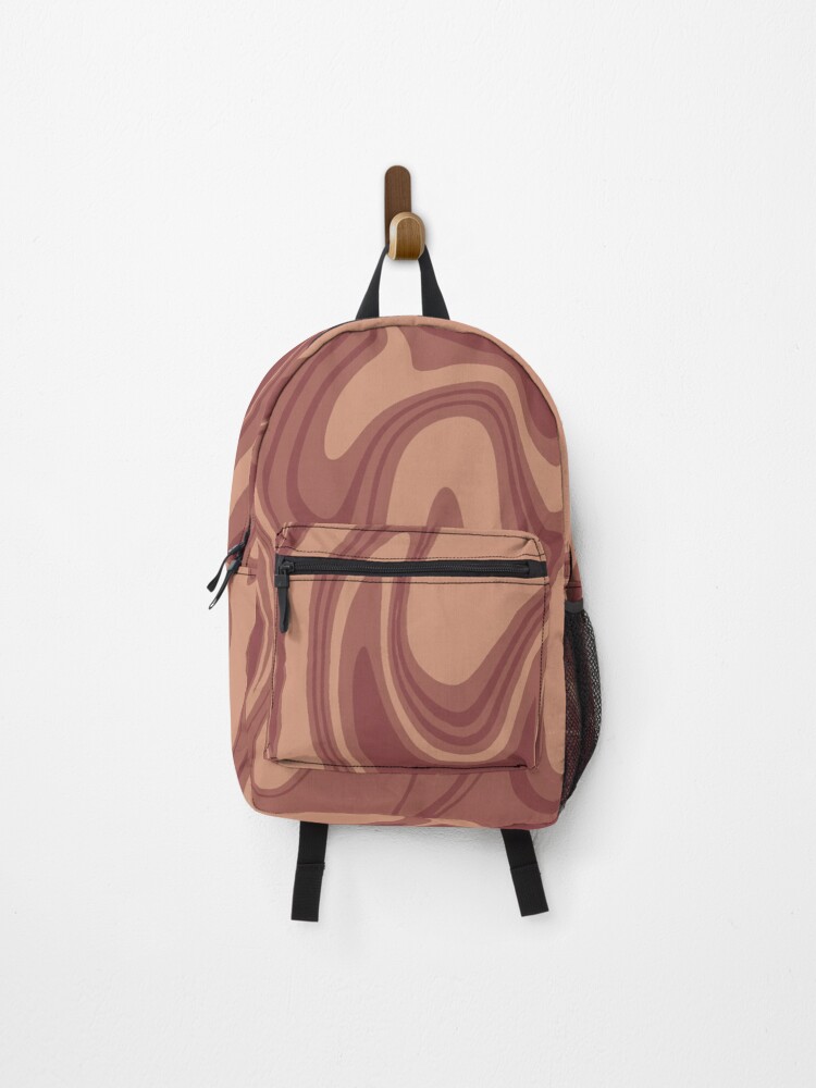 Womens Swirl Leather Backpack