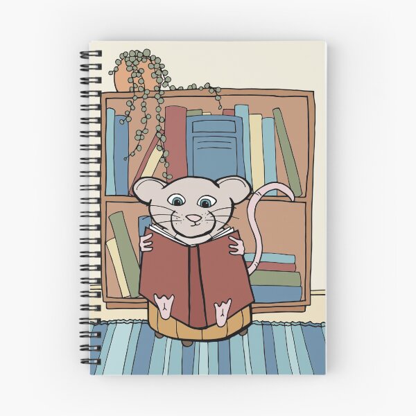 Item preview, Mouse Reading an Exciting Novel designed and sold by Otter-Grotto.