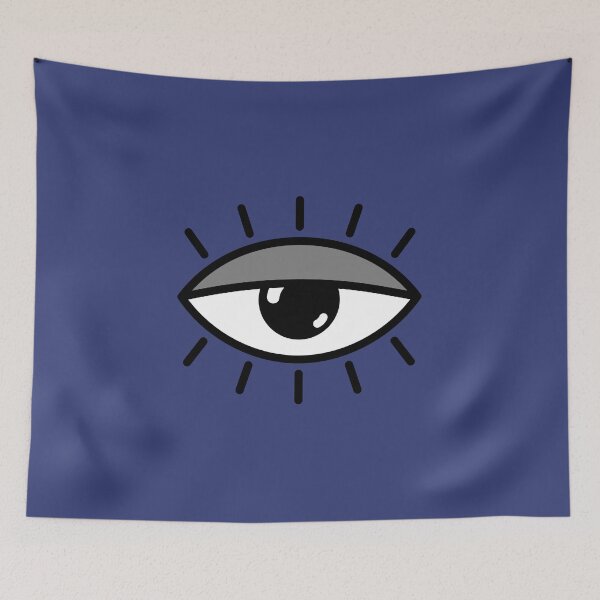 Item preview, Half open eye - blue designed and sold by reIntegration.