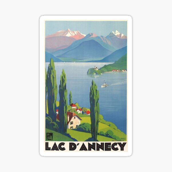 lake annecy Sticker