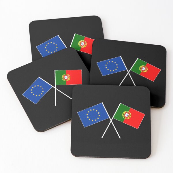 Item preview, Portugal Europe crossed flag flag designed and sold by GeogDesigns.