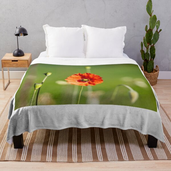 Item preview, Red poppy in spring, with green background, details of nature. designed and sold by AylaHarbich.