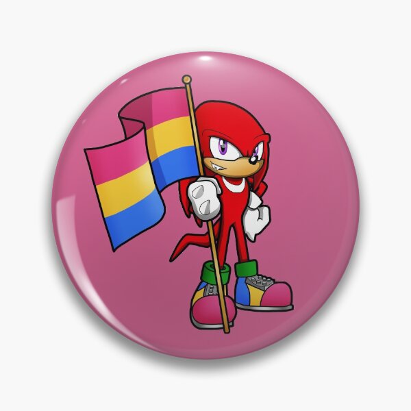 Item preview, Anthropomorphic Tough Red Echidna LGBT Pride Flag Pansexual Pan designed and sold by Zphal.