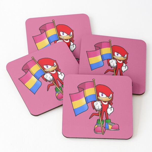 Item preview, Anthropomorphic Tough Red Echidna LGBT Pride Flag Pansexual Pan designed and sold by Zphal.