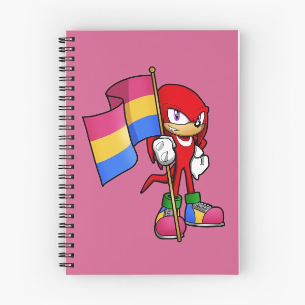 Item preview, Anthropomorphic Tough Red Echidna LGBT Pride Flag Pansexual Pan designed and sold by Zphal.