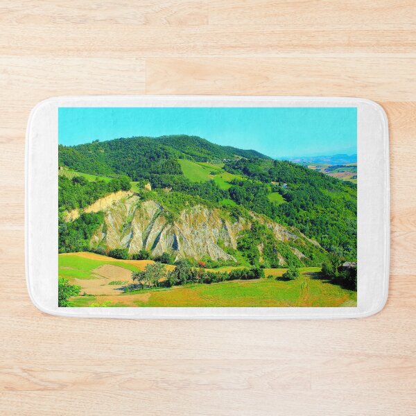 Item preview, Scenery from Castignano with a hill of ravines and green colours, a valley and the Sibillini designed and sold by Kristina Drozd.