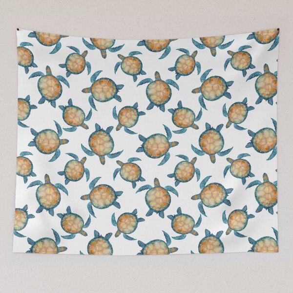 Item preview, Watercolor turtles Pattern designed and sold by virillanissa.