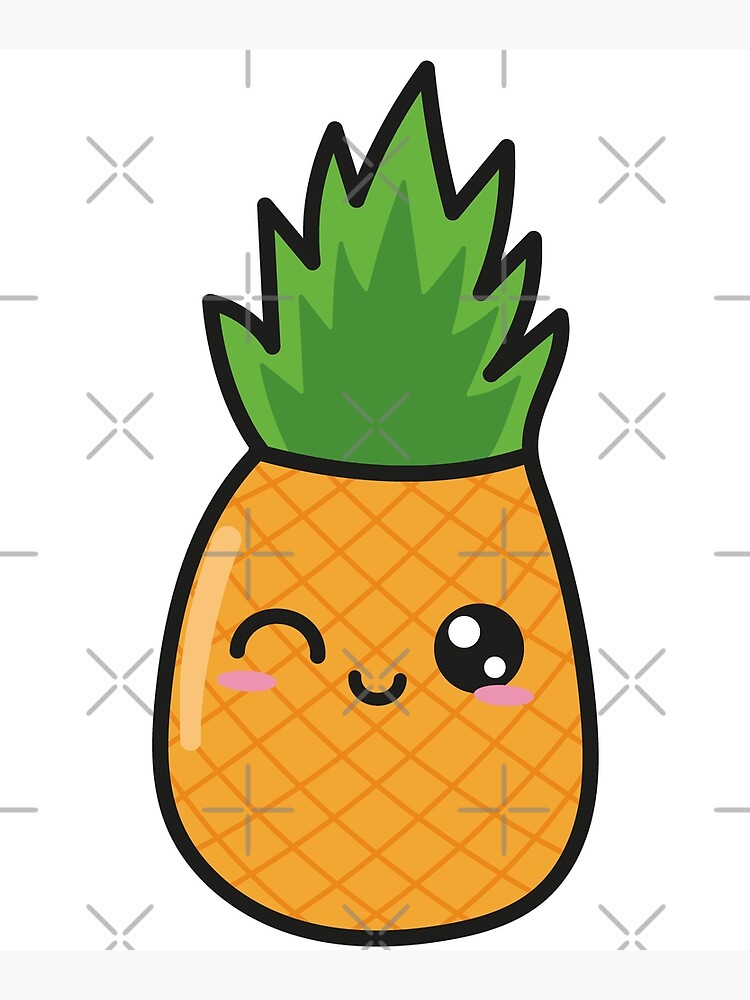 Cute pineapple , illustration, vector on white background Stock Vector  Image & Art - Alamy