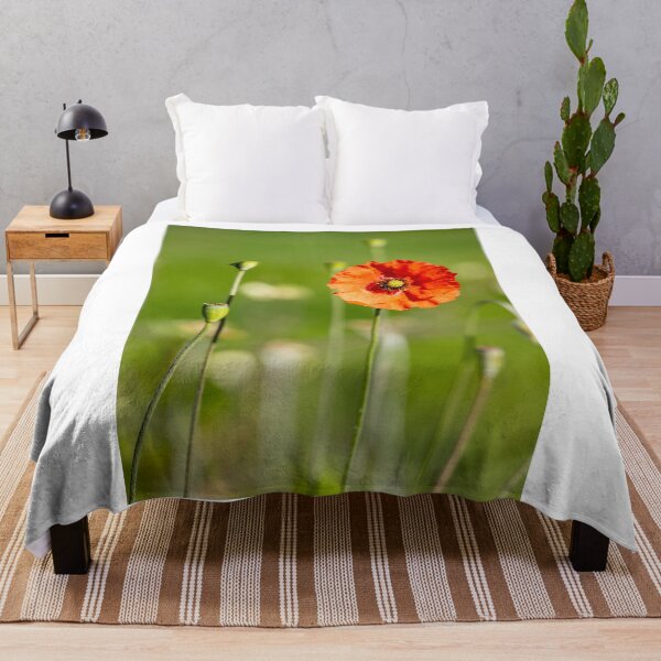 Item preview, Red poppy in spring, with green background, details of nature. designed and sold by AylaHarbich.