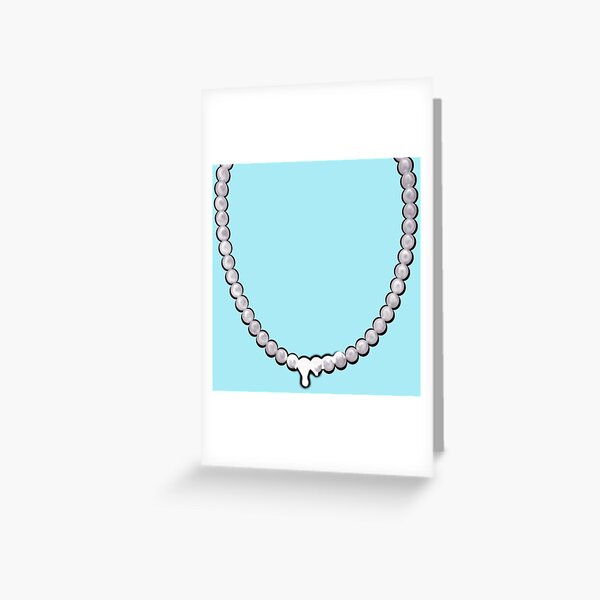 Item preview, Pearl Necklace Drip - Blue designed and sold by DF3.