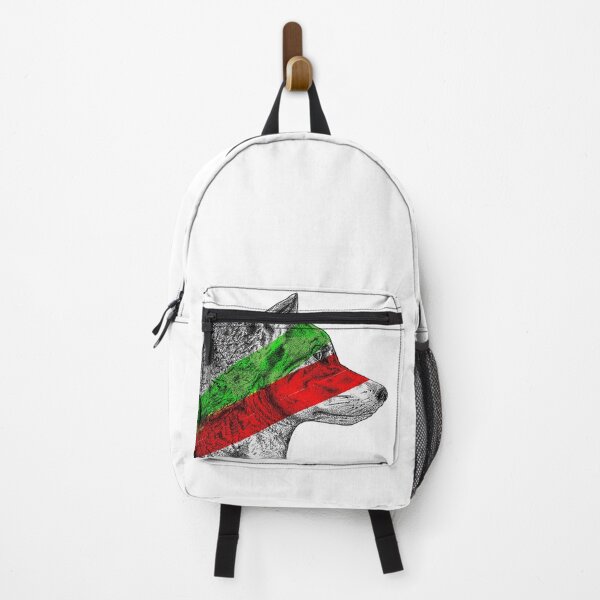 Item preview, Eurasian Wolf (Green & Red) designed and sold by Shaunmackart.