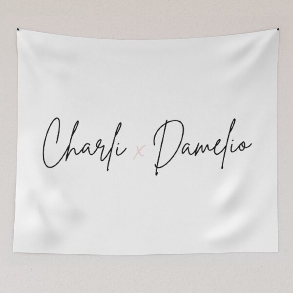 Item preview, Cute charli x damelio cursive font - pink and black designed and sold by MNCO.