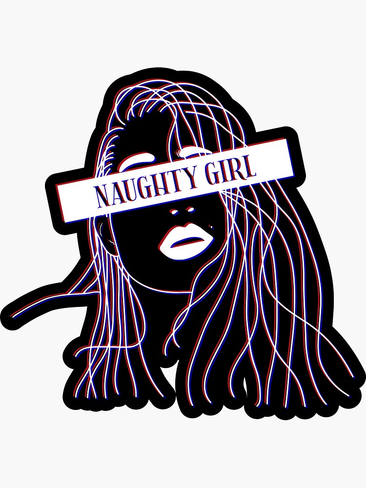 Naughty Girl | Glitch Line Girls | Art Board Print