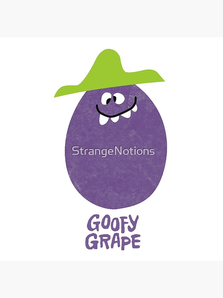 Funny Face Drink Mix Goofy Grape Character by StrangeNotions