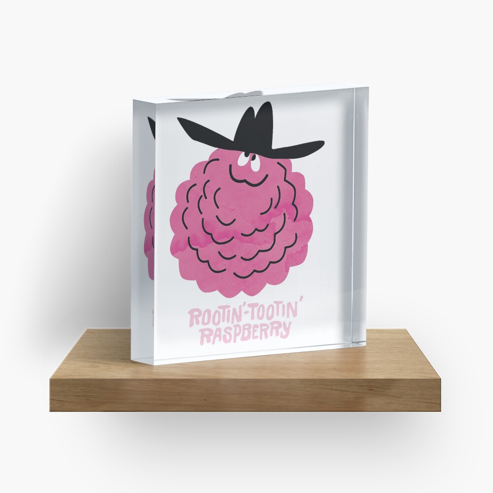 Funny Face Drink Mix Rootin'-Tootin' Raspberry Character Acrylic Block