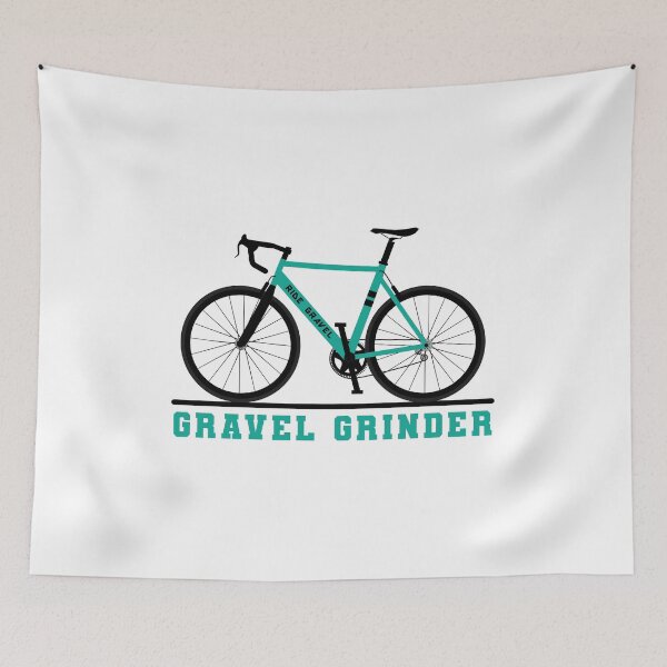 Aperçu de l'œuvre Gravel Grinder - Turquoise Gravel Bike Ride Gravel créée et vendue par grinta2021.