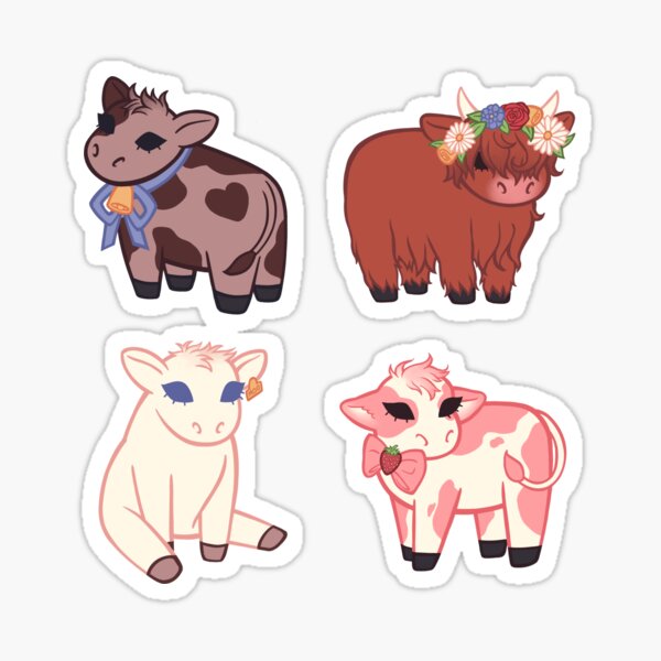 Just a Couple of Cows Sticker
