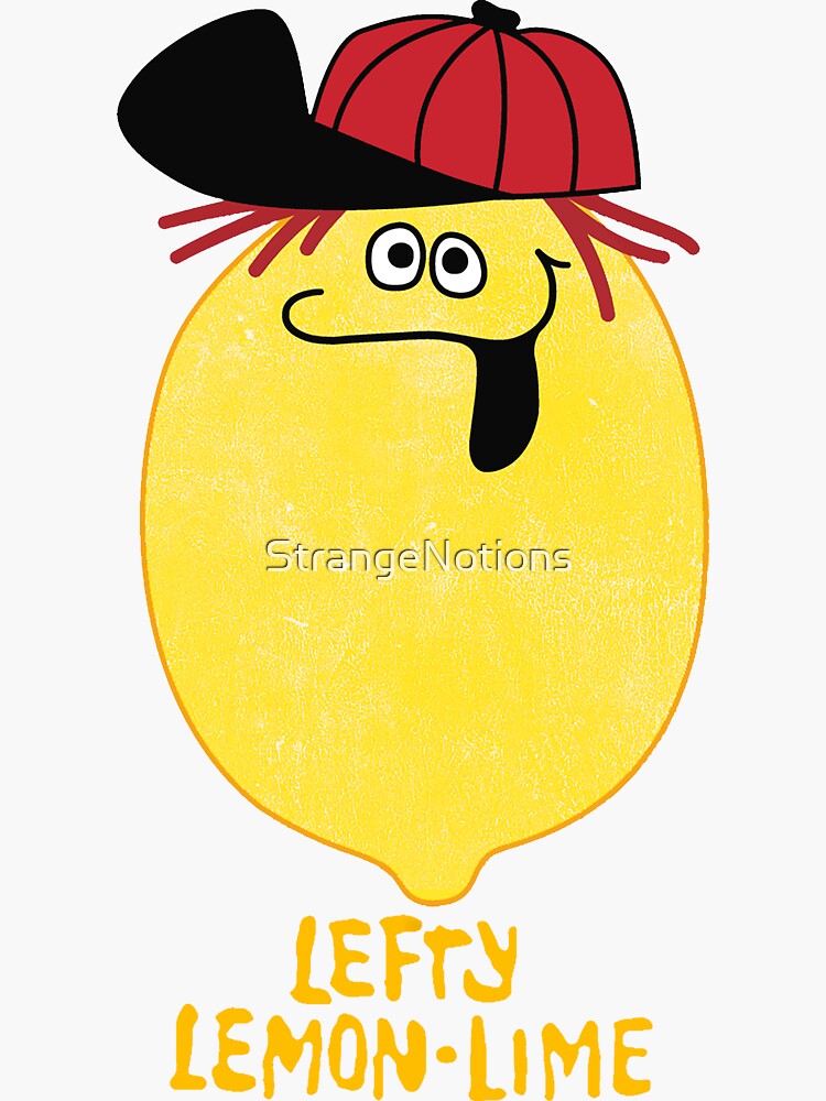 "Funny Face Drink Mix Lefty LemonLime Character" Sticker for Sale by