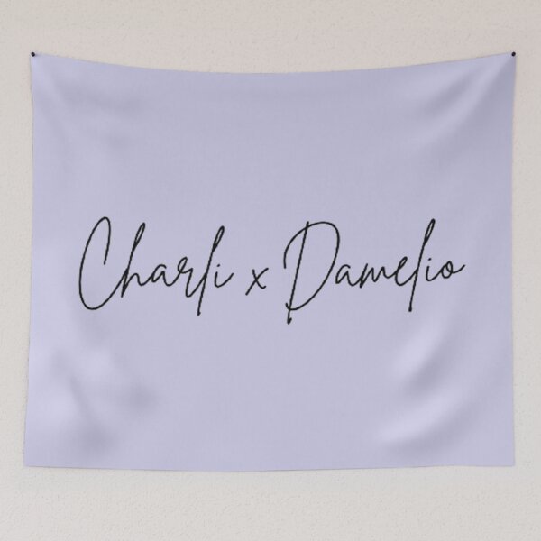 Item preview, Cute charli damelio cursive font on light gray designed and sold by MNCO.
