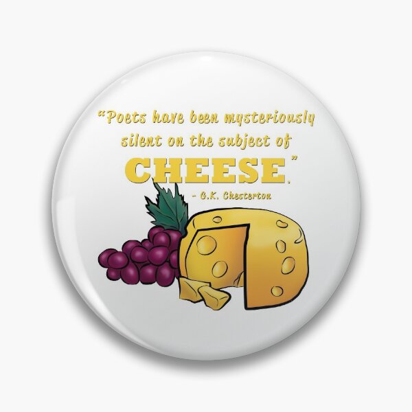 Artikelvorschau, Poesie und Käse - Chesterton Zitat entworfen und verkauft von TimeLady's Closet.