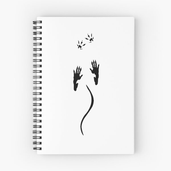 Item preview, Rat Tracks, Foot and Tail - Black designed and sold by NickKnackPrints.