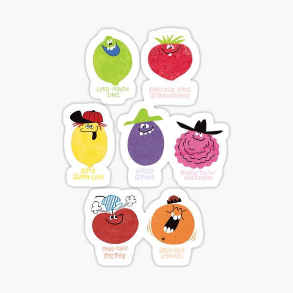 funny-face-drink-mix-character-group-sticker-for-sale-by