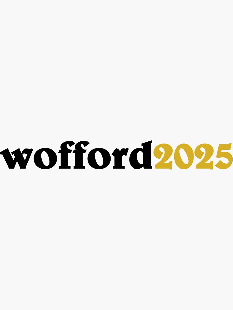 "Wofford Class of 2025" Sticker by dunne15 Redbubble