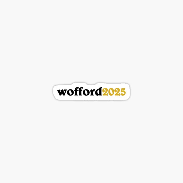 "Wofford Class of 2025" Sticker by dunne15 Redbubble