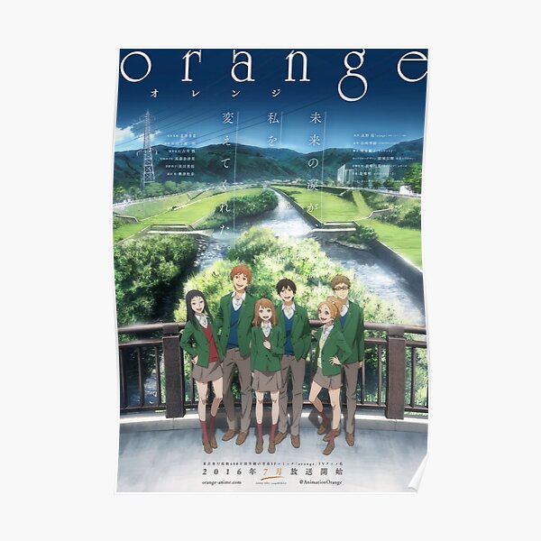 Orange Anime Posters Redbubble