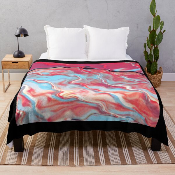 Item preview, Pink, White, and Blue Swirl Abstract designed and sold by Latorih10.