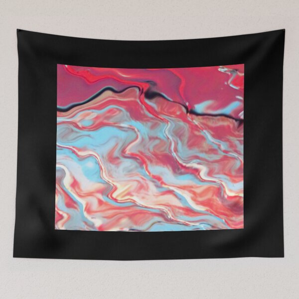 Item preview, Pink, White, and Blue Swirl Abstract designed and sold by Latorih10.