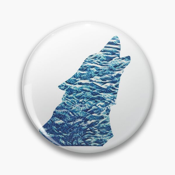 Item preview, Howling Wolf in the Ocean Waves designed and sold by Snilfen.