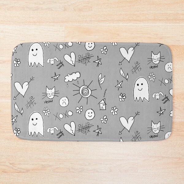 Item preview, Ignorant Tattoo Style Doodles with Hearts, Stars and TicTacToe designed and sold by 10pmCreations.