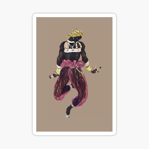 Costume for Scheherazade by Leon Bakst Sticker