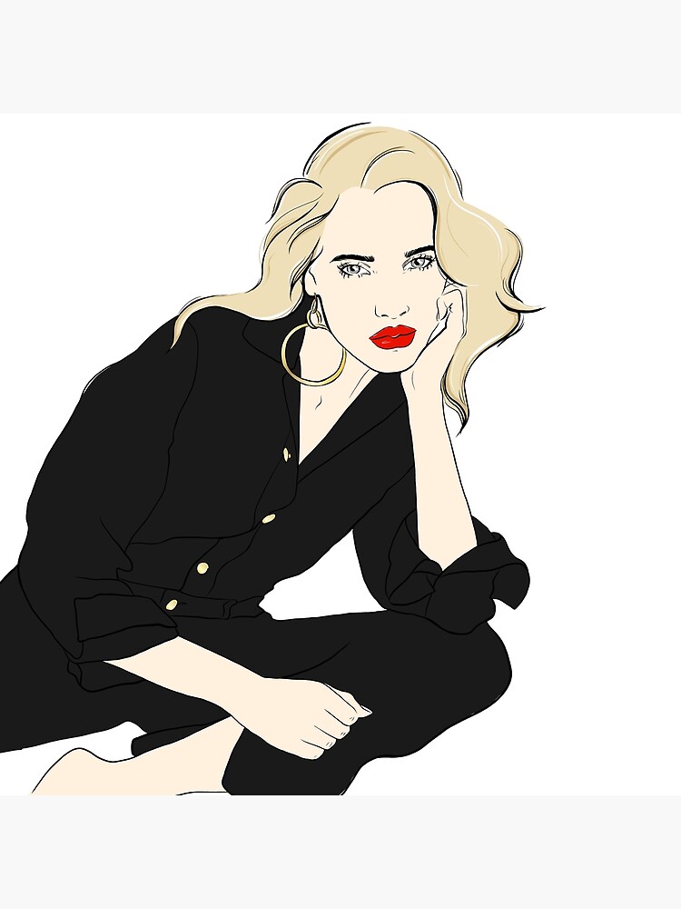 Cool Blonde Line Art by TapestryGirls