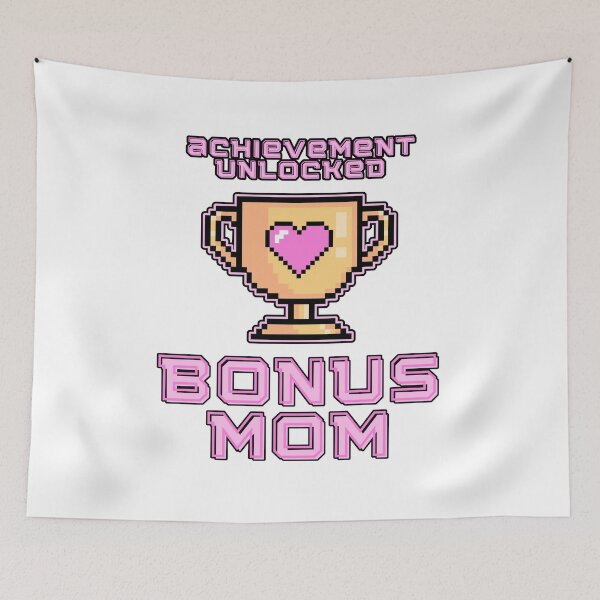 Item preview, Achievement Unlocked Bonus Mom Gamer Award Design designed and sold by modernfamgear.